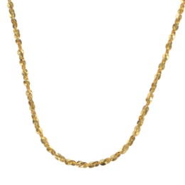  純金 ツイスティミラーチェーン ネックレス スライド式アジャスター付