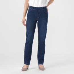 ProvadorスタイルUPプレミアムハイテンションデニムストレートパンツ