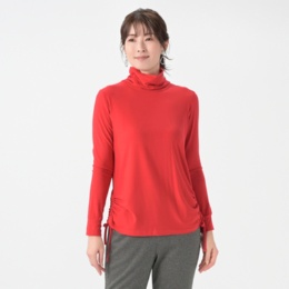 day to day 吸湿発熱タートルネックドロストプルオーバー