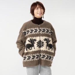 UNILOA3C もこもこカウチン風ブルゾン