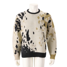 calma men ジャガードニットプルオーバー