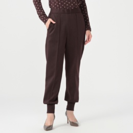 MASAGO ダンボールニットセンターピンタックパンツ