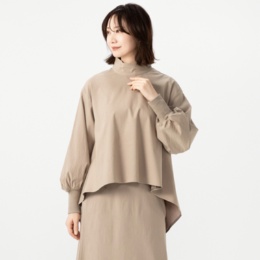 MASAGO ストレッチツイルバック起毛プルオーバー