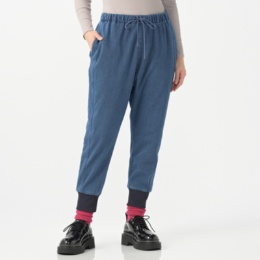 KiKKi 裏起毛ソフトジャージテーパードパンツ