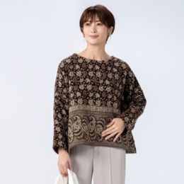 myM 暖かリバーシブルワイドプルオーバー