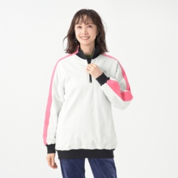 GRC カラーコンビハーフジップPO