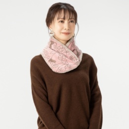  ルナジュメール ネット限定刺繍xボアリバーシブルティペット - 735702