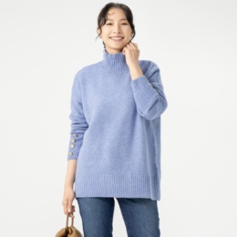 Pixie Heart ボタンアクセント ニットチュニック