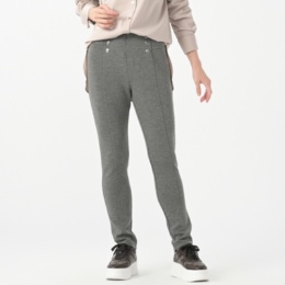 Anne Coquine ダンボールニットスタイルアップパンツ