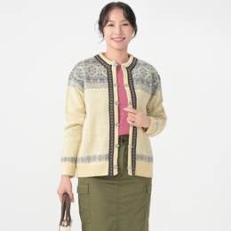 Carney ノルディック柄 チロリアンニットカーディガン