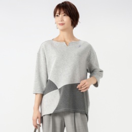 SUPERLADY ダンボール切替えレイヤードプルオーバー