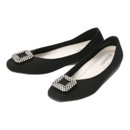 steppi 【洗える】スクエアニットパンプス