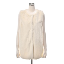 Provador レッキスファー調 ロングベスト