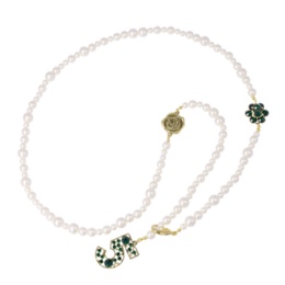 Anne Coquine 「5」トップパールビジューネックレス