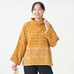 myM 暖かタートルネックチュニック