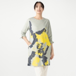 BOUTIQUE JUNKO ペインティングプリントチュニック