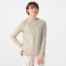 calma ゼブラヘリンボン ジャガードプルオーバー