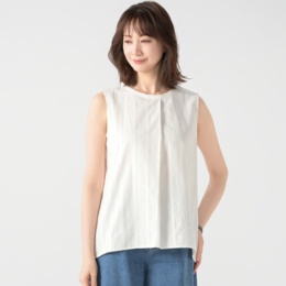 ピープルツリー 手織りオーガニックコットン ノースリーブトップ