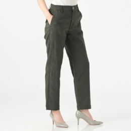 calma 選べる股下 ストレッチジャガード美脚パンツ