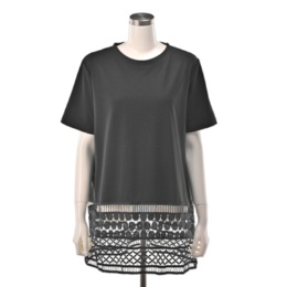 Provador グラフィカル刺繍レースチュニック