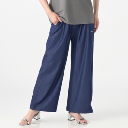 FILA UV2WAYシルエットデニムセミワイドパンツ