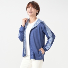 FILA UVメランジライン切替パーカー