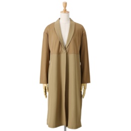 BOUTIQUE JUNKO 異素材切替ロングカーディガン