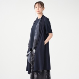 BOUTIQUE JUNKO 異素材リバーシブルジレ