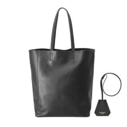 Anne Coquine キーチャーム付きカーフレザートートバッグ/M