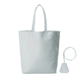 Anne Coquine キーチャーム付きカーフレザートートバッグ/M