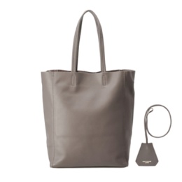 Anne Coquine キーチャーム付きカーフレザートートバッグ/M