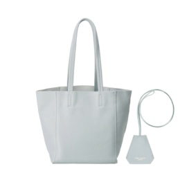 Anne Coquine キーチャーム付きカーフレザートートバッグ/S