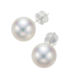 18KWG 白蝶真珠イヤリング/ピアス 12mm ヴィーナス ペルモア（Permore 