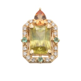 18K YG スフェーン ペンダントヘッド [フォンテーヌブロー]