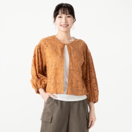 Coeur sucre エンブロイダリーレースカーディガン