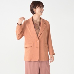 calma 選べる着丈 サラリ麻見えエニタイムジャケット