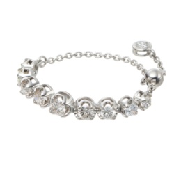 PT ダイヤモンド フリーサイズチェーンリング 計0.45ctUP