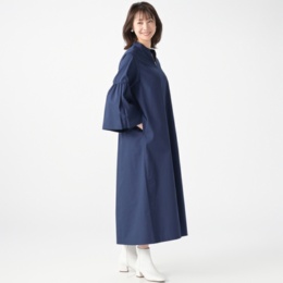 YukaKoshino ベルスリーブのシャツワンピース