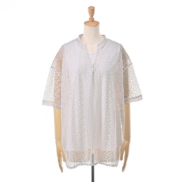 Provador 総レーストップス&スーピマ綿タンクトップ2点セット