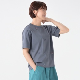 H.HOLIDAY オリジナル刺繍シルケットスムースTシャツ