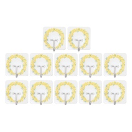 貼って剥がせる吸着フック 耐荷重約2.2kg 12点