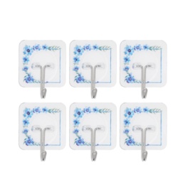 貼って剥がせる吸着フック 耐荷重約1kg 6点