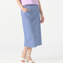 エニワイズ キレイ目カジュアルなデニム風スカート