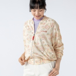 marie claire/bis  UV フラワーモチーフ サマーブルゾン