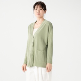 KidsAngel ハーフミラノVネックカーディガン