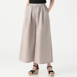 Provador ひんやり麻調ゆったりワイドパンツ