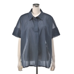 Provador コットン100% シアーボイルスキッパーシャツ