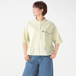 KawaiOkada 刺繍入りワイドシャツブラウス