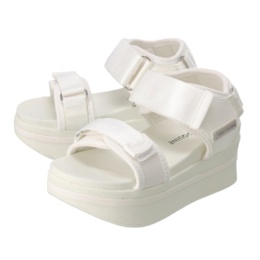 Anne Coquine 調節できる厚底ストラップサンダル