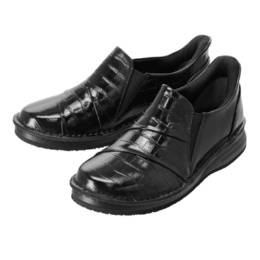 ドルチェ 牛革甲切り替えし踵スリッポンシューズ